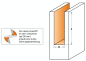 Preview: CMT HW-Nutfräser; 16x31,7/70x12mm, z2 rechts; 1 VPE = 1 Stck